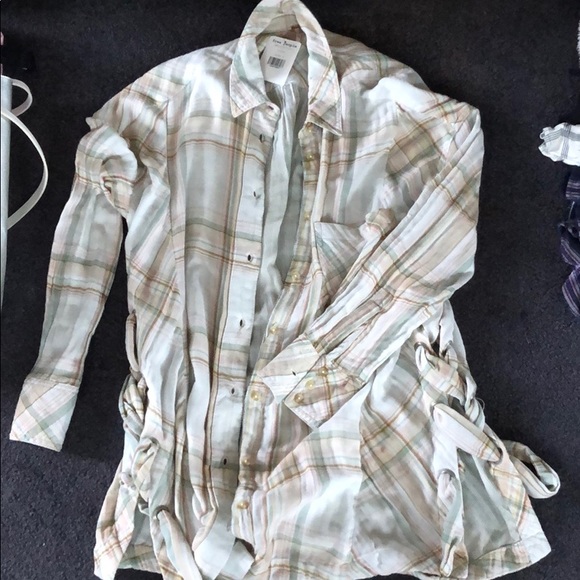 Free people long flannel - Picture 1 of 1